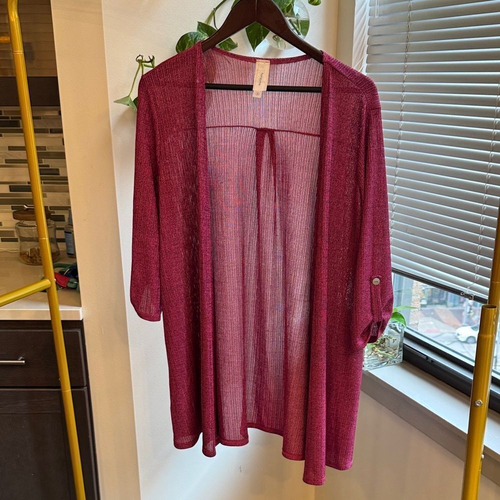Honeyme Open-Front Cardigan